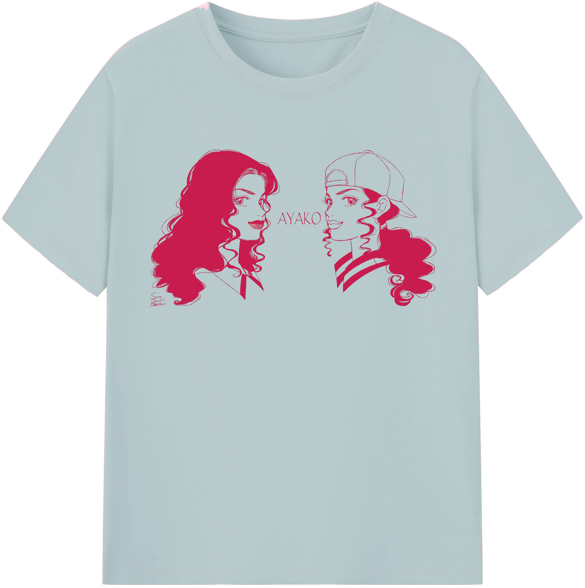 SLAM DUNK／スラムダンク 綿100％半袖Tシャツ（フロントプリント）
